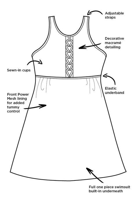 Macrame High Neck Swimdress, , alternate image number null