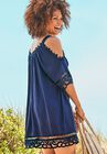 Vera Crochet Cold Shoulder Cover Up Dress, , alternate image number null