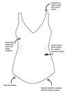 Dotted Sarong Front One Piece Swimsuit, , alternate image number null