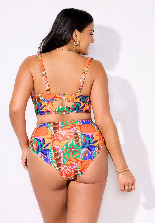 Bra Sized Ring Strap Bikini Set, , on-hover image number null