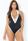 Plunge Colorblock One Piece, , alternate image number null