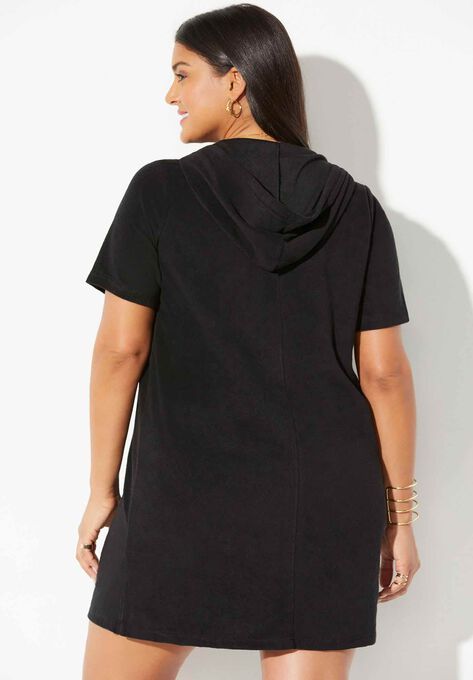 Alana Terrycloth Cover Up Hoodie, , on-hover image number null