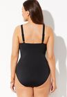 Shirred Underwire One Piece Swimsuit, , on-hover image number null