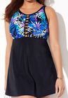 Macrame Knot High Neck Swimdress, , alternate image number null