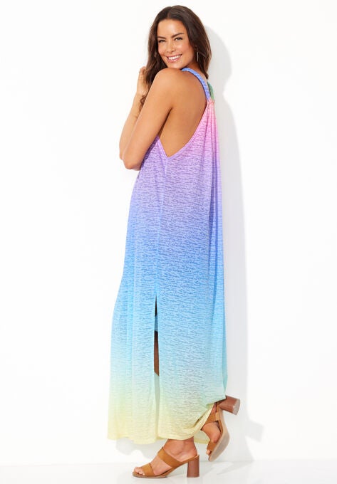 Burnout Fabric Cover Up Dress, , alternate image number null