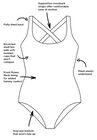 Chlorine Resistant Cross Back One Piece Swimsuit, , alternate image number null