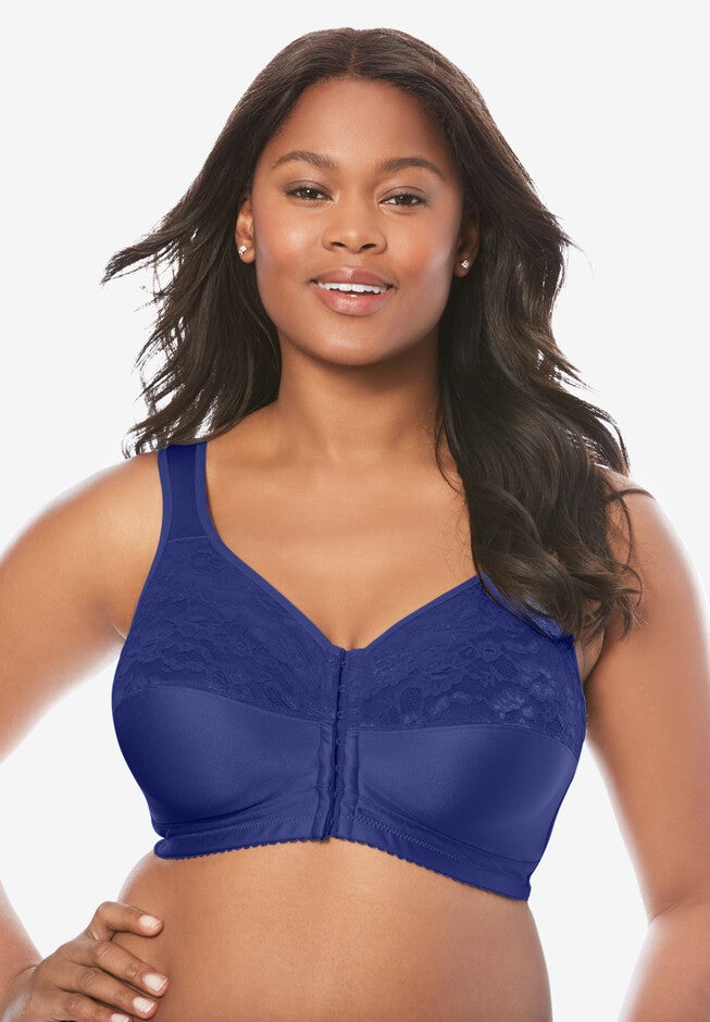 Easy Enhancer® Wireless Front Hook Cotton Bra , ULTRA BLUE, hi-res image number null