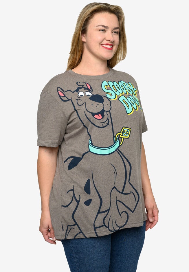 Women'S Scooby Doo T-Shirt Classic Graphic Print Heather Brown T-Shirt, , alternate image number 3