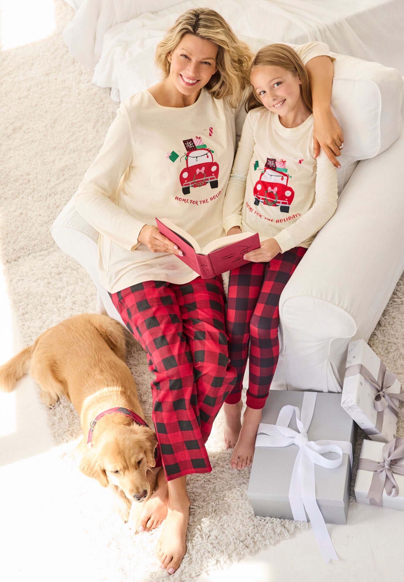 Long Sleeve Knit PJ Set, , alternate image number 8