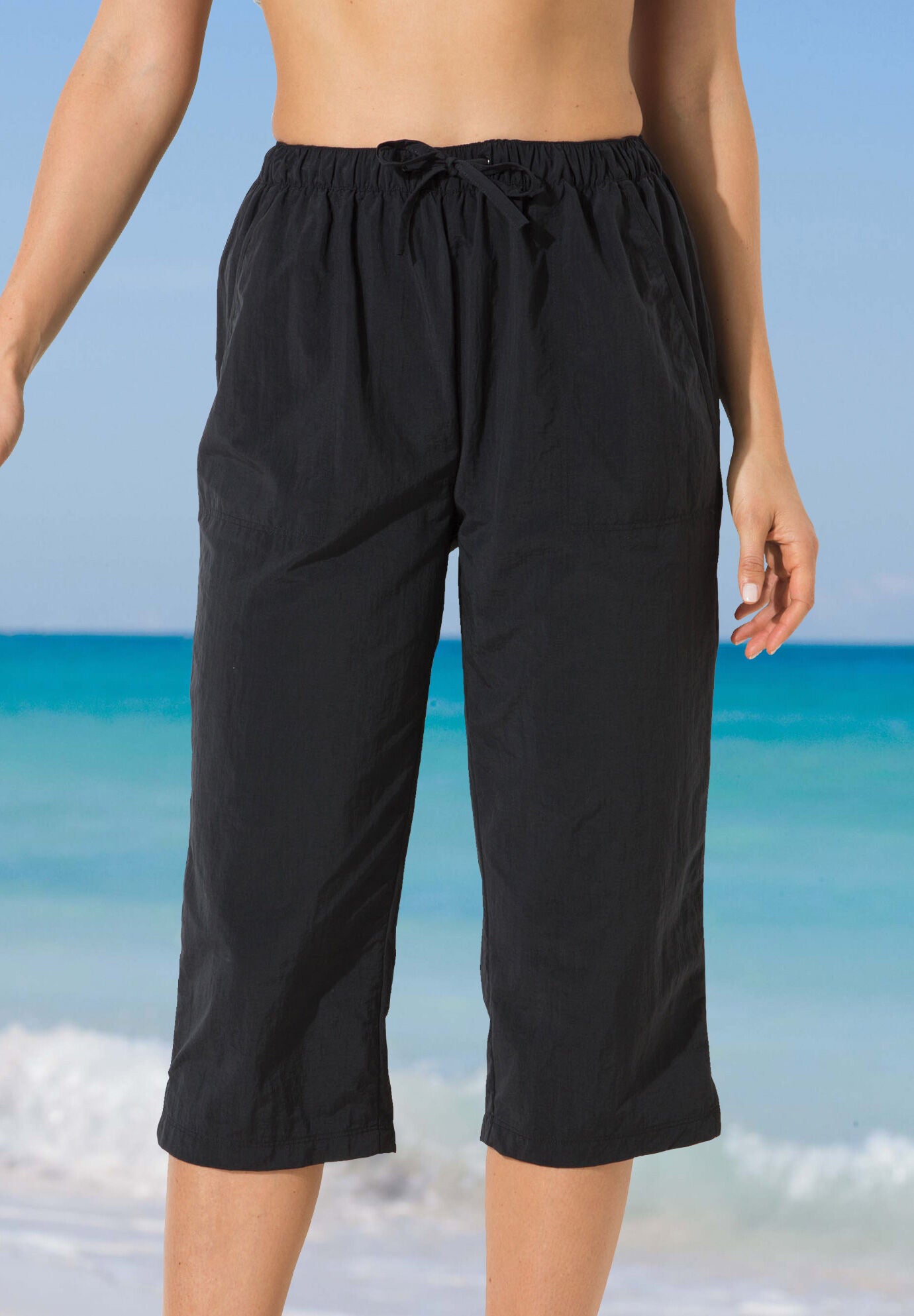Taslon capri pants deals