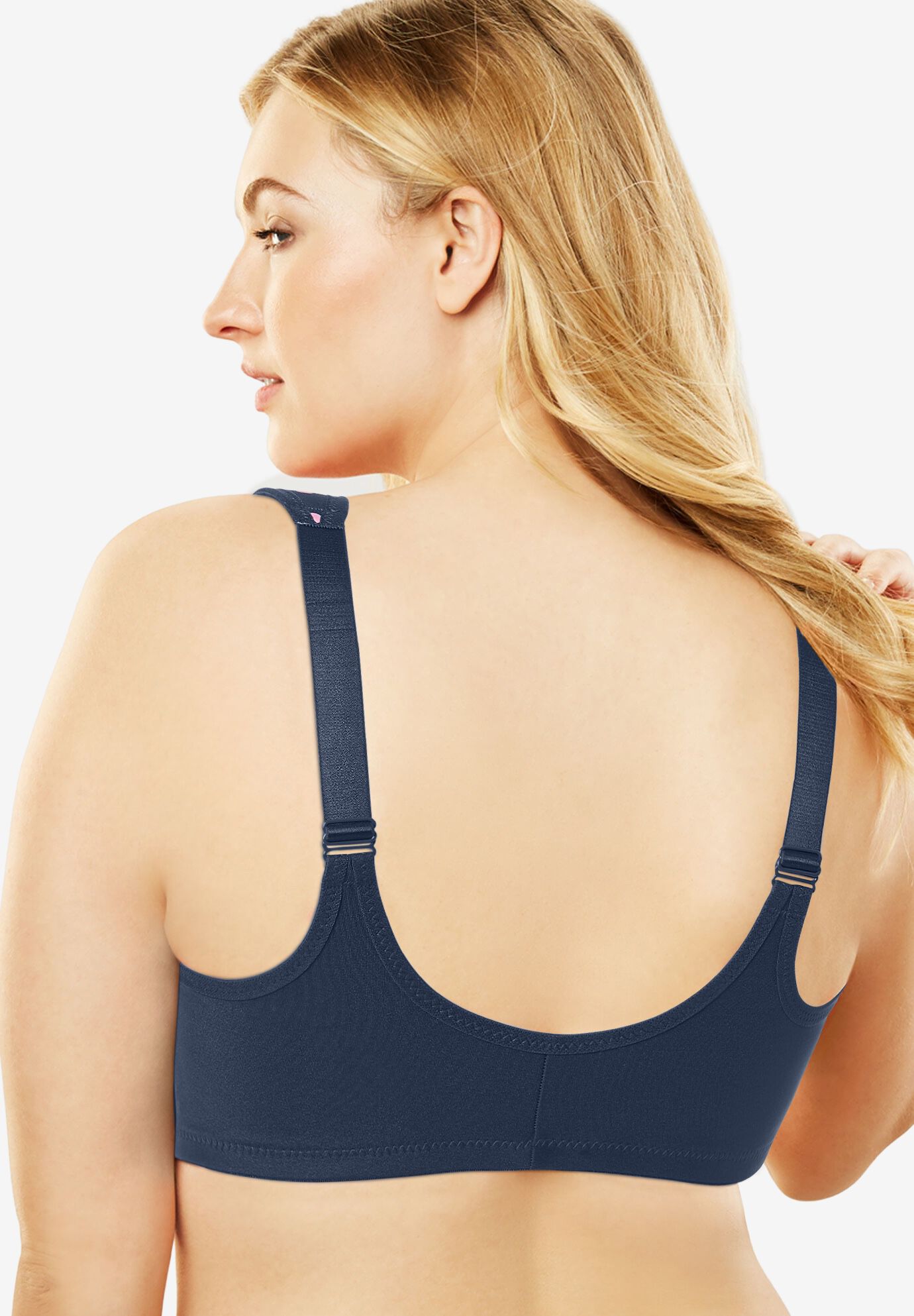 Wonderwire® Front-Close Underwire Bra 1245, NAVY PRINT, on-hover image number 1