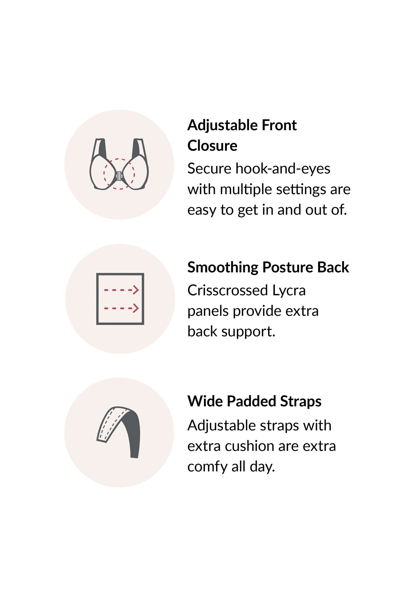 Glamorise® Magic Lift® Front-Close Posture Wireless Bra 1265, , alternate image number 8