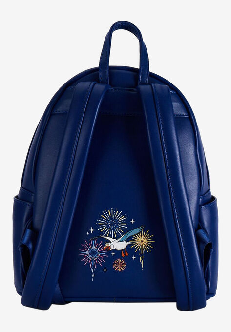 Loungefly X Disney Little Mermaid Ariel Mini Backpack Handbag Fireworks Navy, , alternate image number null