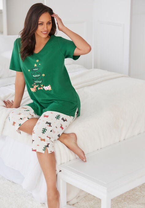 2-Piece Capri PJ Set , , alternate image number null