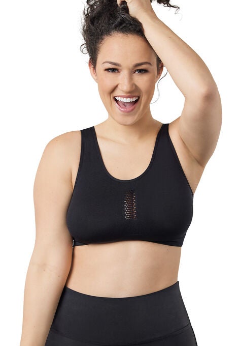 The Steffi Cooling Comfort Everyday Bra, BLACK, hi-res image number null