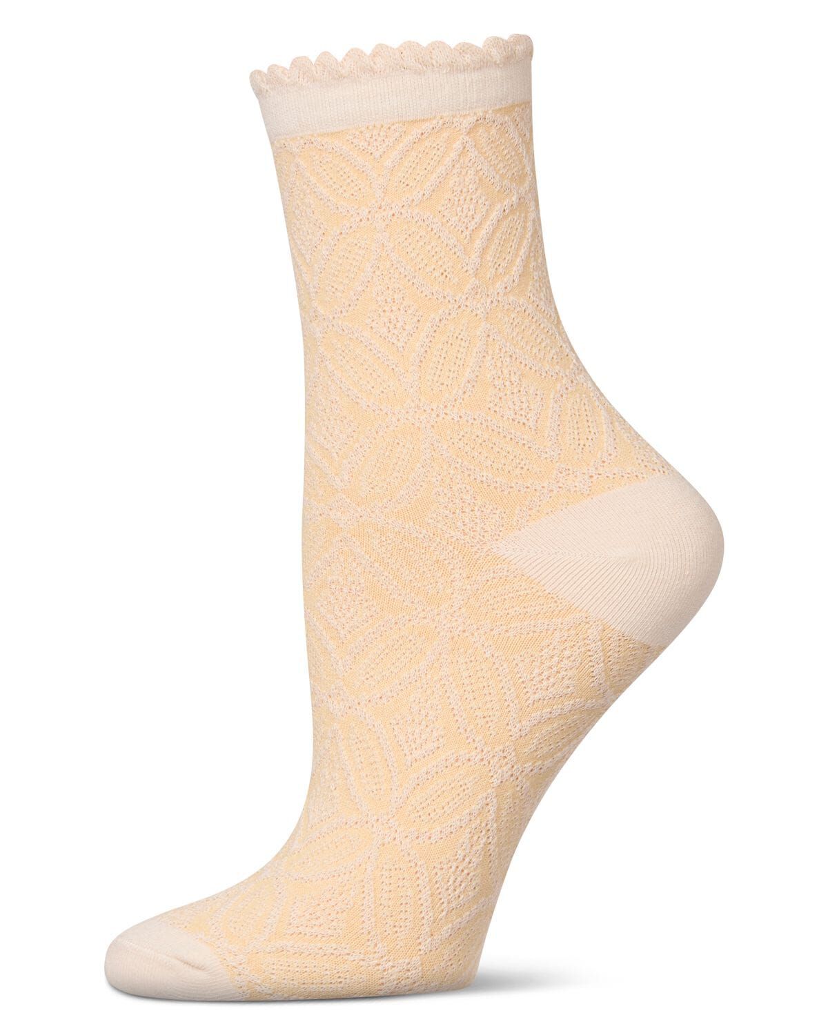 Women's Dimensional Burst Anklet Socks, BUFF YELLOW, hi-res image number 0