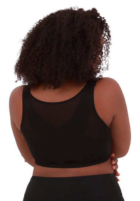 The Nora - Shimmer Back Lace Front Closure Bra, , on-hover image number null
