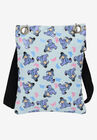 Eeyore Butterflies Passport Bag Travel Crossbody Purse Light Blue, , alternate image number null