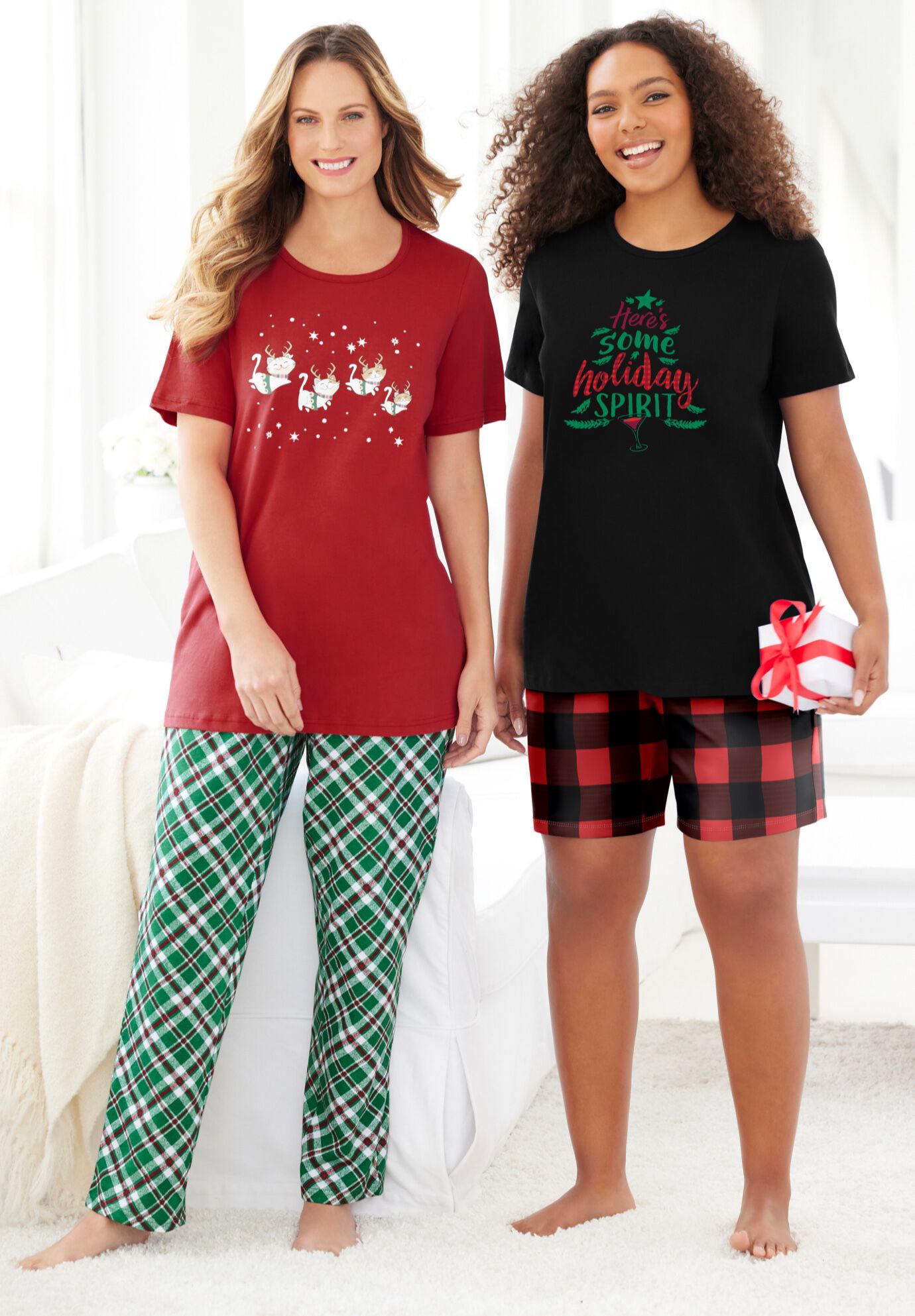 Graphic Tee Pure Cotton PJ Set, , alternate image number 7