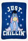 Disney Eeyore Plush Blanket 46" X 60" Just Chillin Blue, BLUE, hi-res image number null