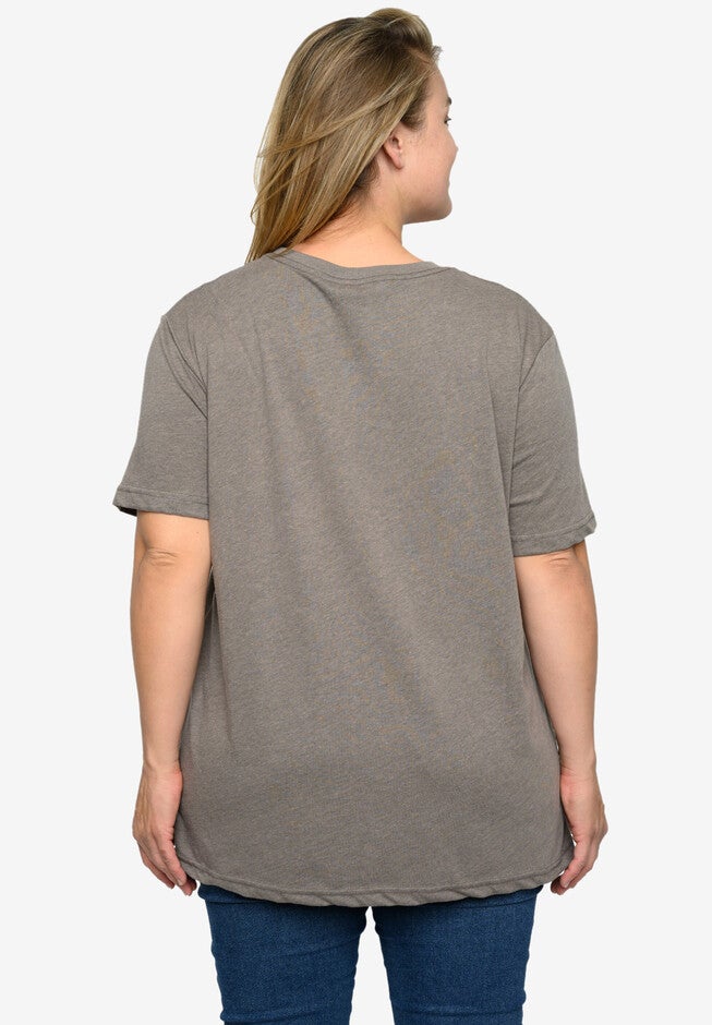 Women'S Scooby Doo T-Shirt Classic Graphic Print Heather Brown T-Shirt, , on-hover image number 1