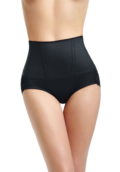 Sensual Secret Mid Waist Brief, BLACK, hi-res image number null