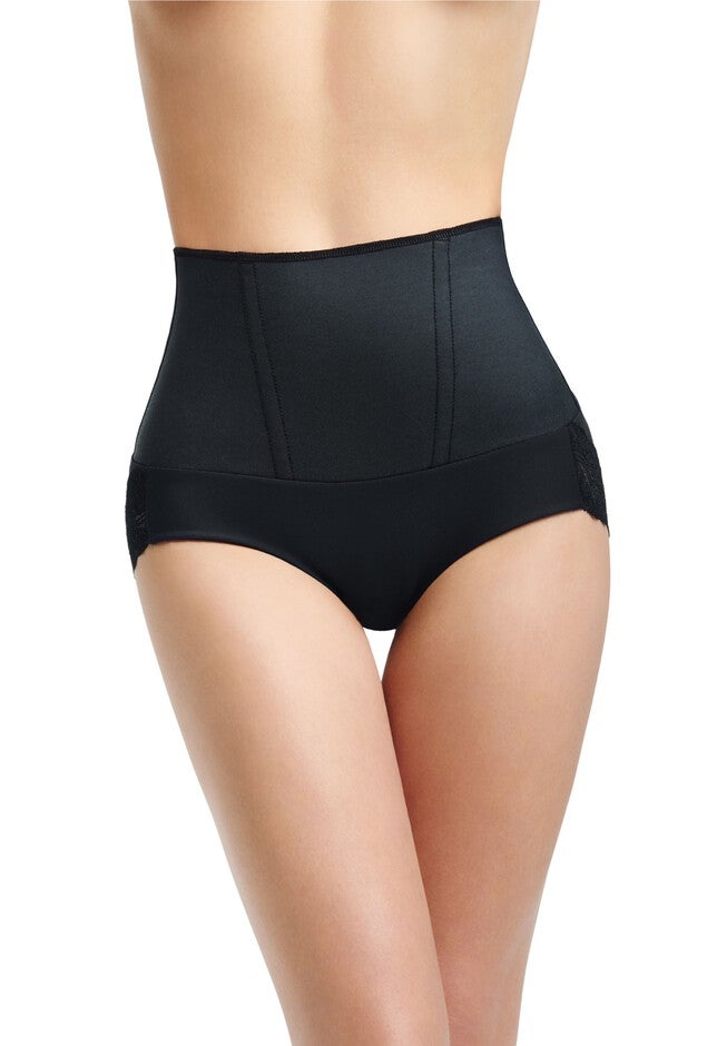 Sensual Secret Mid Waist Brief, BLACK, hi-res image number 0
