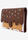 Disney x Loungefly Women's Ice Cream Cones Princesses Snap Flap Wallet, , alternate image number 2