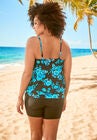 High-Neck Blouson Tankini Top, , on-hover image number null
