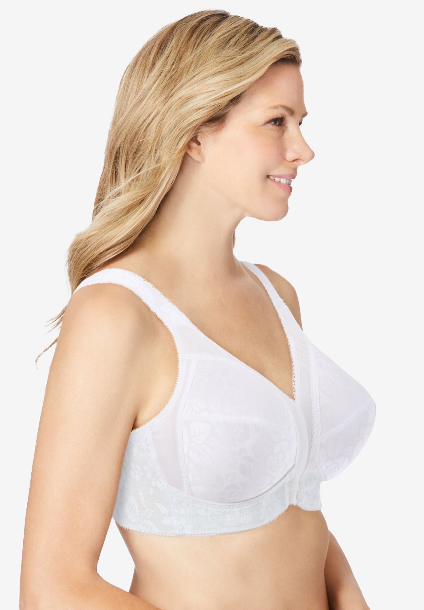 Playtex® 18 Hour Ultimate Shoulder Comfort Wireless Bra 4693, WHITE, alternate image number 2
