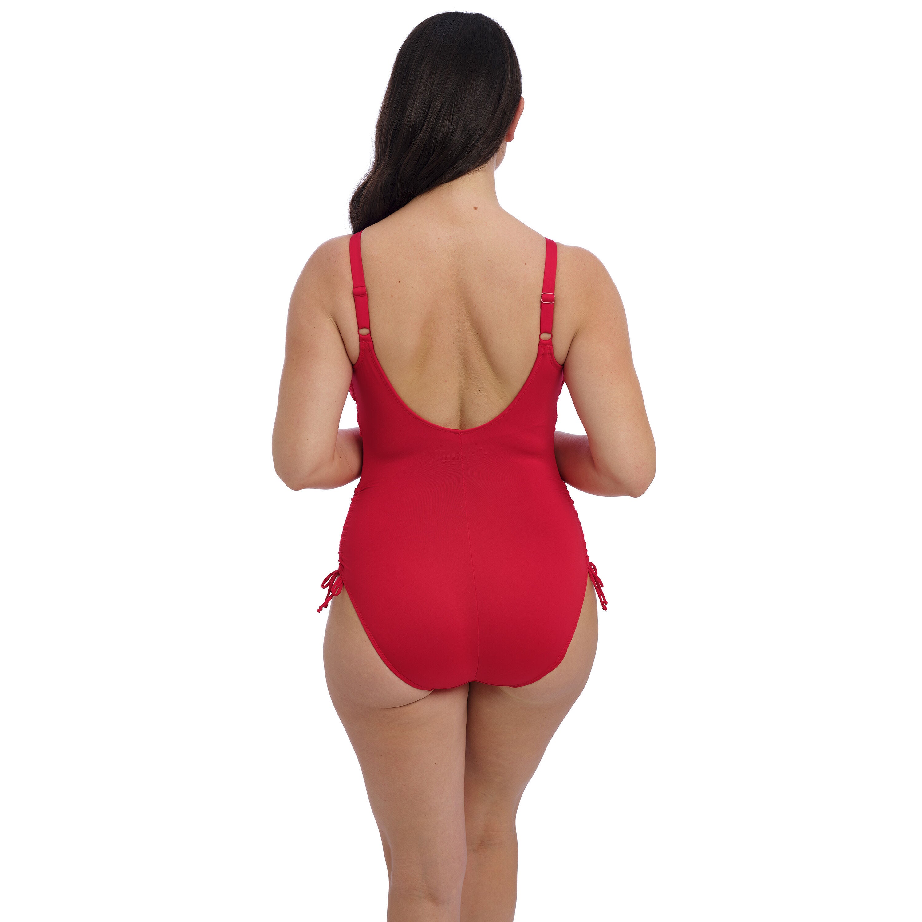 OTTAWA UW TWIST FRONT SWIMSUIT WITH ADJUSTABLE LEG, RADIANT RED, on-hover image number 1