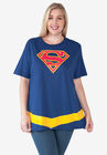 DC Comics Supergirl Costume T-Shirt, BLUE, hi-res image number 0