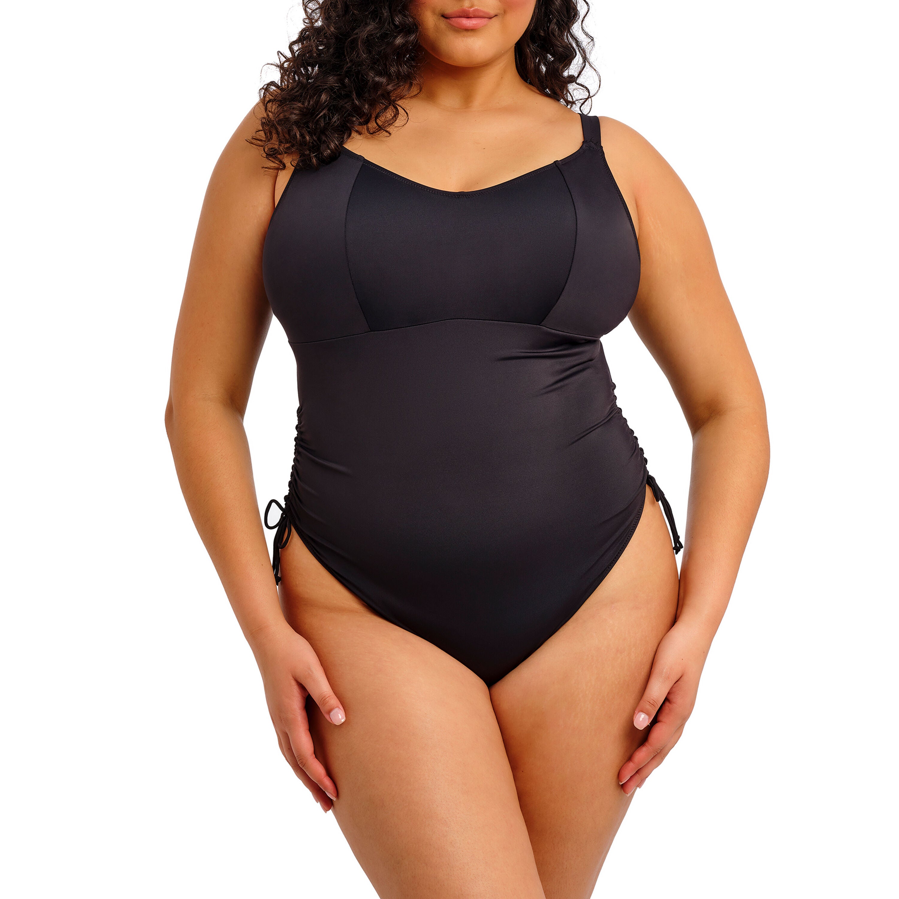 Plain Sailing Wireless Swimsuit, BLACK, hi-res image number 0
