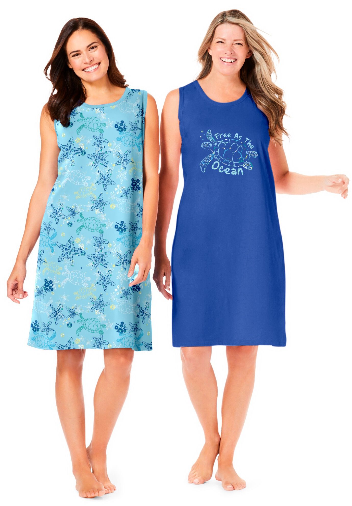 2-Pack Sleeveless Sleepshirt, , alternate image number 3