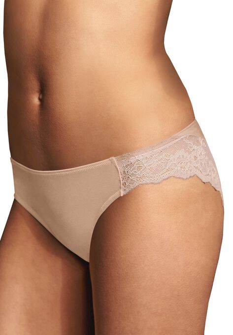 Comfort Devotion® Lace Back Tanga Panty, EVENING BLUSH SILVER, hi-res image number null