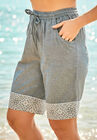 Cuffed Bermuda Short Cover Up, , alternate image number null