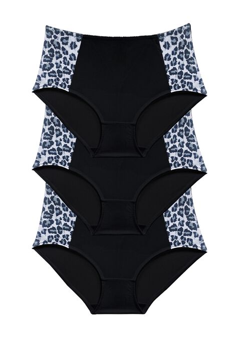 Luxe Body Brief Panty , GREY LEOPARD PACK, hi-res image number null