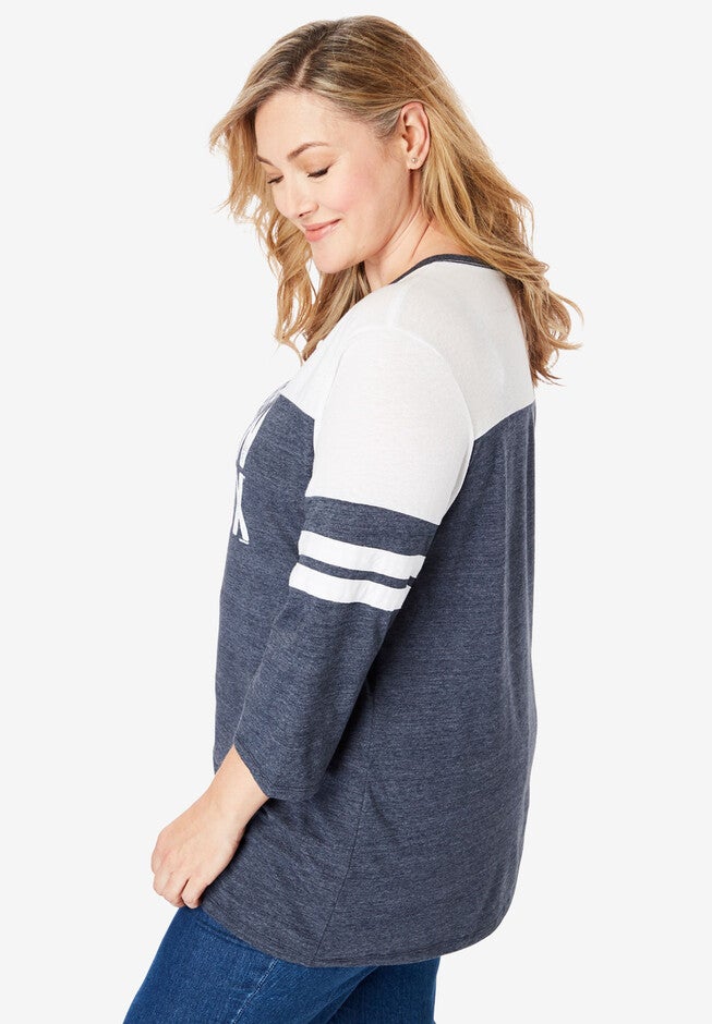 MLB Team Striped Raglan Tee, , alternate image number null