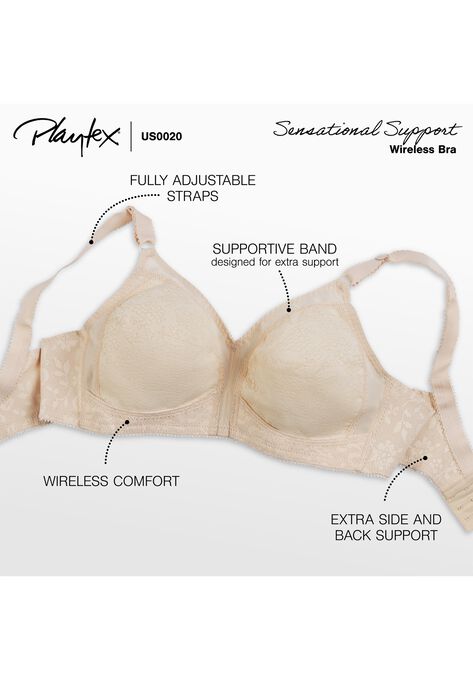 18 Hour Sensational Support Wireless Bra 20/27, , alternate image number null