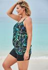 Lightweight Blouson Tankini Top, , alternate image number null