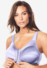 Front-Close Satin Wireless Bra , LAVENDER, hi-res image number null