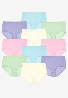 FANNIFEN Underwear for Women Stretch Cotton Knickers Multipack Full Briefs Soft Panties Pack of 6