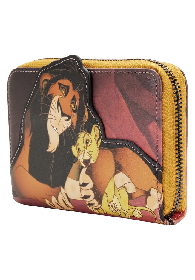 Loungefly X Disney Lion King Scar Simba Zazu Zip Around Wallet, , on-hover image number 1