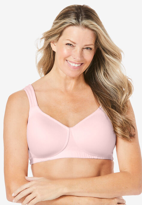 Cotton Wireless Lightly Padded T-Shirt Bra, SHELL PINK, hi-res image number null