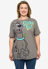 Women'S Scooby Doo T-Shirt Classic Graphic Print Heather Brown T-Shirt, BROWN, hi-res image number 0