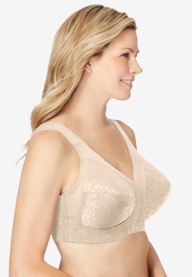 Playtex® 18 Hour Ultimate Shoulder Comfort Wireless Bra 4693, LIGHT BEIGE, alternate image number 2