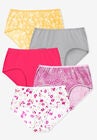 Cotton Brief 5-Pack, FLORAL PRINT PACK, hi-res image number null