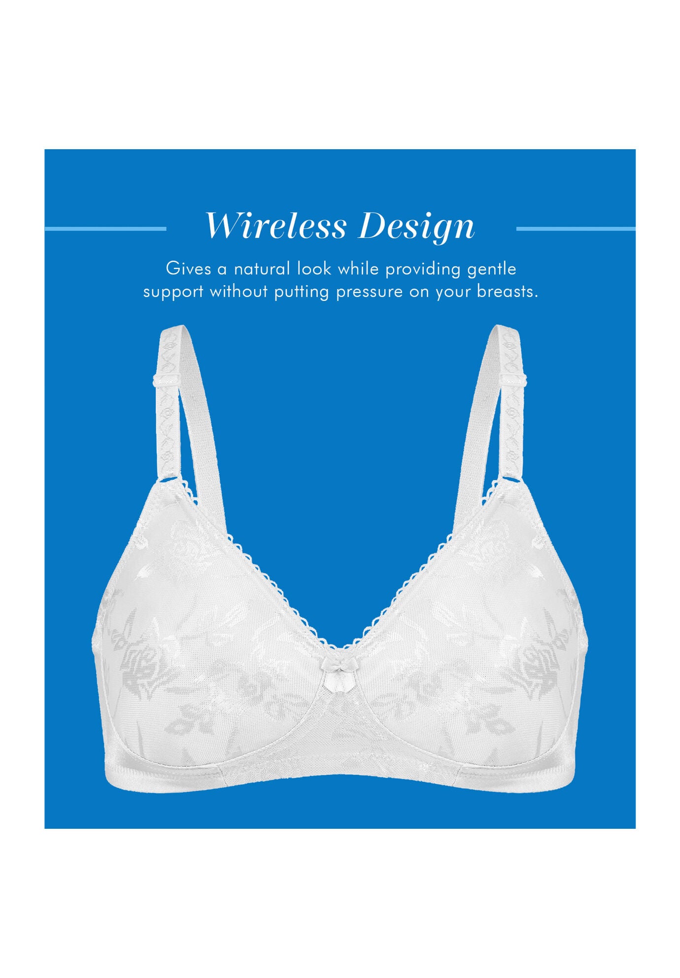 Bestform 5006222 Floral Jacquard Wireless Soft Cup Bra With Lightly-Lined Cups, , alternate image number 6