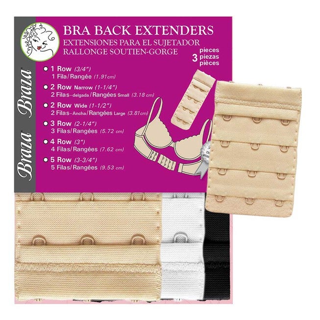 Bra Extenders - 3 or 4 hooks, ASST, hi-res image number null