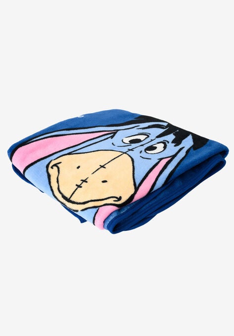 Disney Eeyore Plush Blanket 46" X 60" Just Chillin Blue, , on-hover image number null